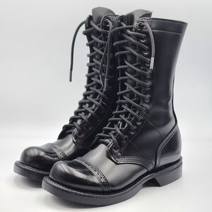 Corcoran jump boot 1515 10" Black Leather Combat Boots military Size 5.5M